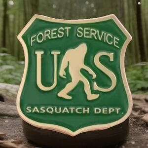 BIGFOOT US Forest Service Sasquatch Department Badge or Pin -NIP
